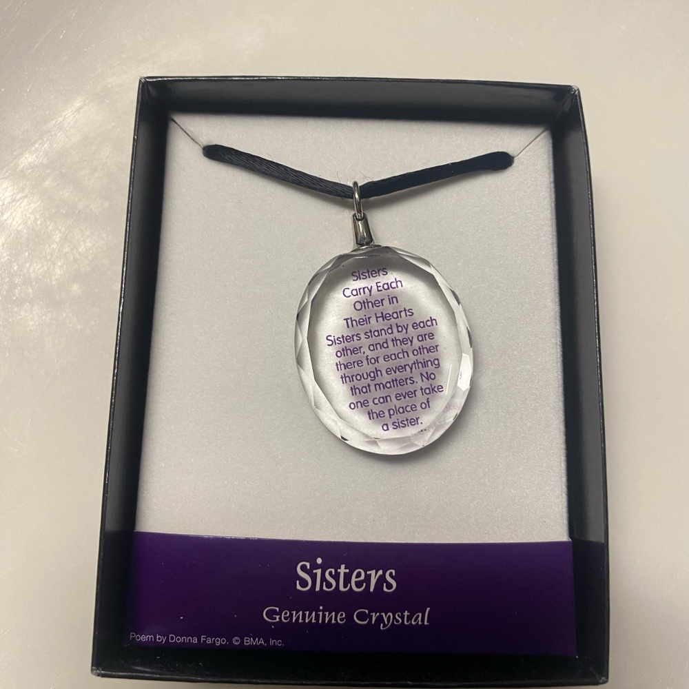 NIB Crystal Sisters Pendant